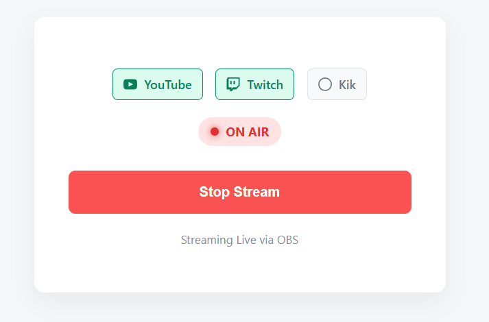 Custom RTMP Multi-Streaming Server & Desktop Interface - Image 3